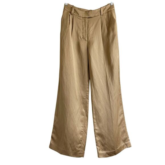 ATELIER & Other Stories Womens Straight Tailored Trousers Size US 4/ EUR 34 Gold - Picture 1 of 10